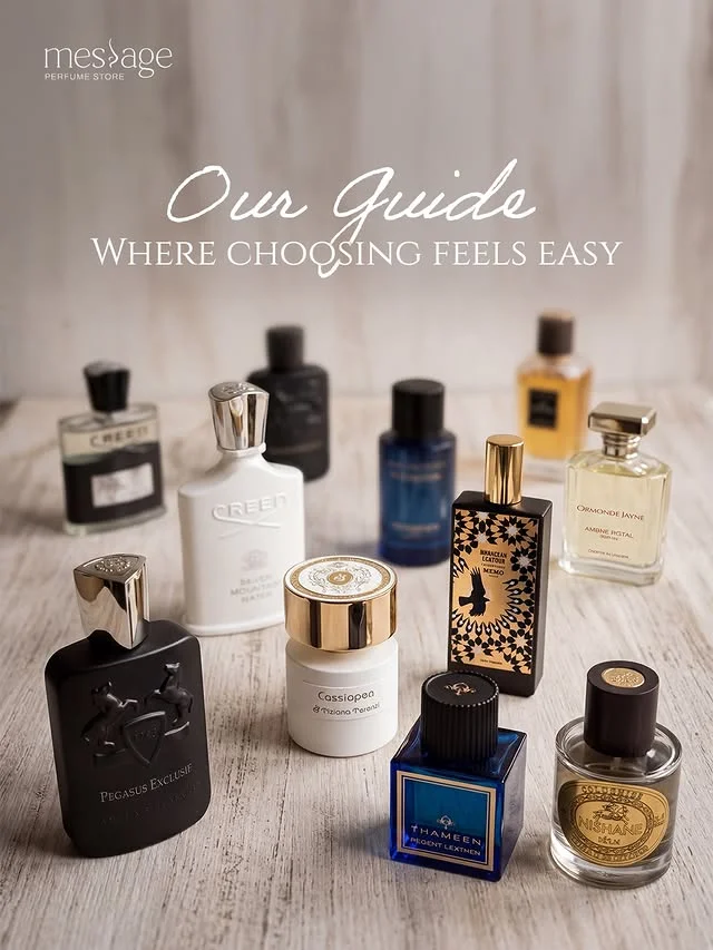عرض زجاجات عطور فاخرة